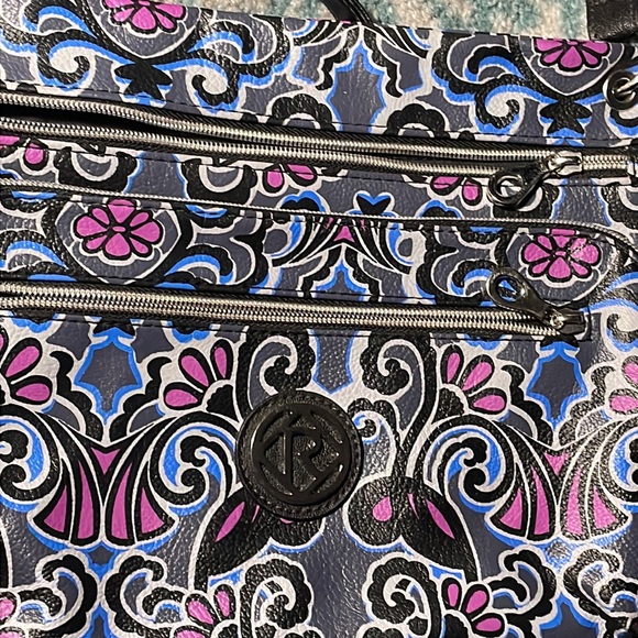 EUC Relic Psychedelic Print Vegan Leather Multi-Pocket Purse - Picture 12 of 15